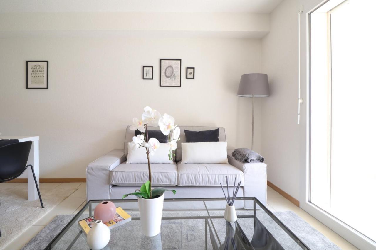 Modern Apartment Close To Martigny Train Station Exterior foto